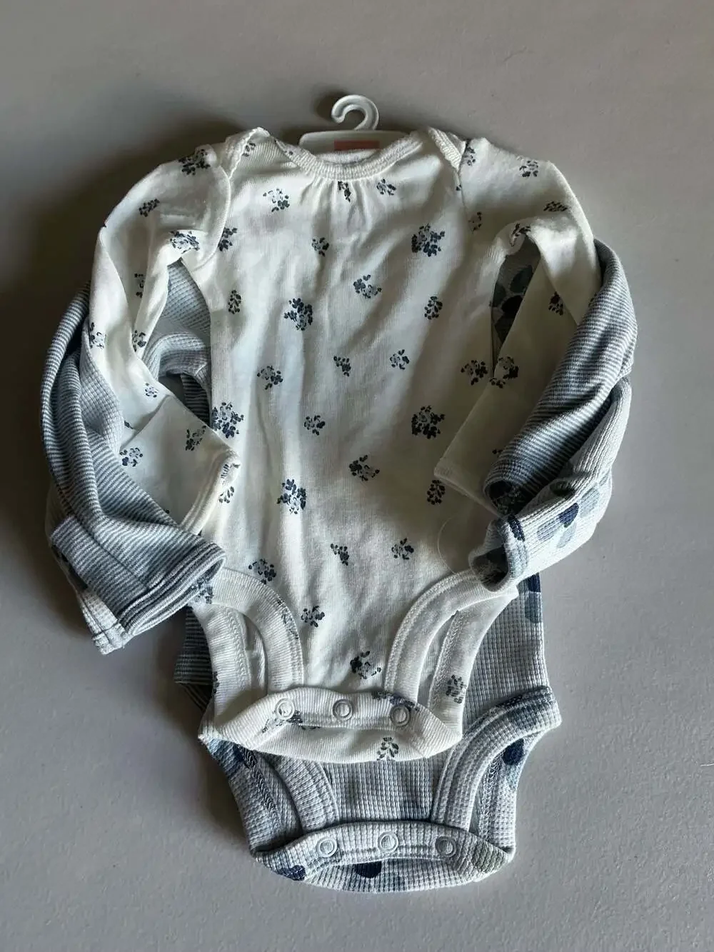 Carter's Newborn Baby Girl 3-Pack Long Sleeve Floral Bodysuits